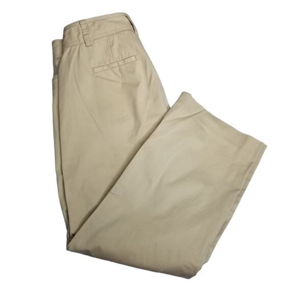 J. Crew Pants Womens 4 Flat Front Khaki Tan Ankle Pants - Picture 1 of 9